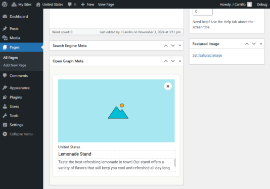 WP Meta Open Graph Plugin